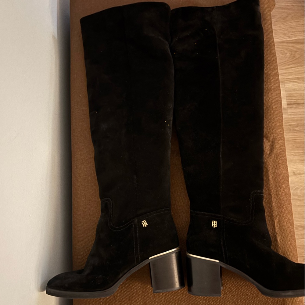 Tommy Hilfiger Black Over the Knee Boots